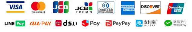 画像:店舗で利用できるクレジットカード