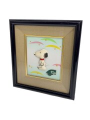 スヌーピー　人形額