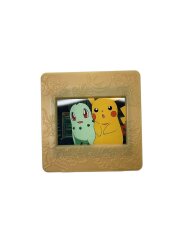 ポケモンピクチャーフレーム ピカチュウ&チコリータ 金フレーム ゲーム系トイ