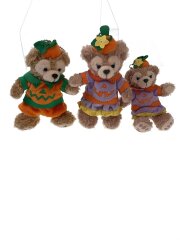 ダッフィー&シェリーメイ ぬいぐるみバッジ&ストラップ 3点set ハロウィン