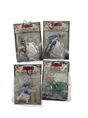 プレート＆フィギュアキーホルダー  全4種セット 平成レトロ